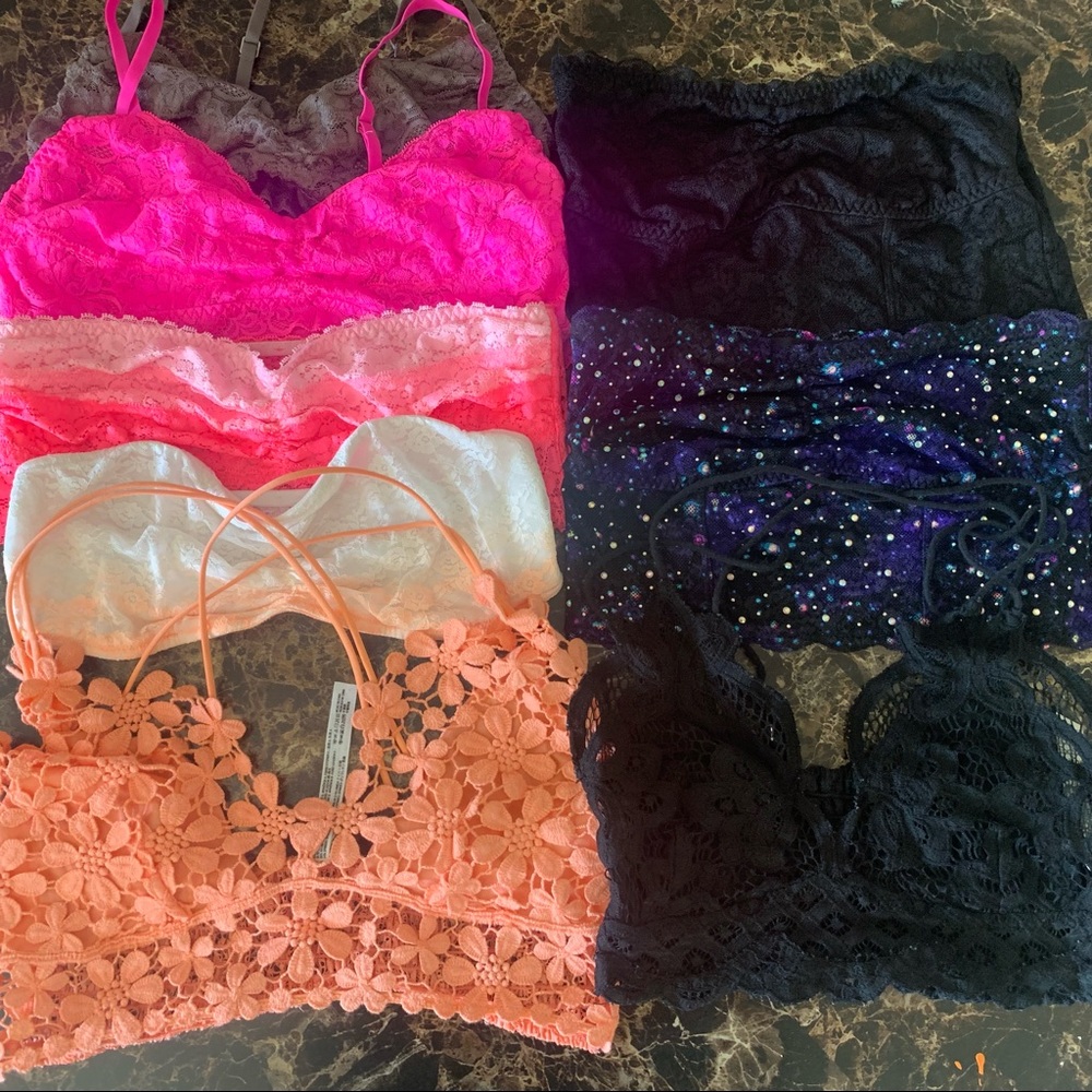 Lot of 8 Bralettes & Bandeaus